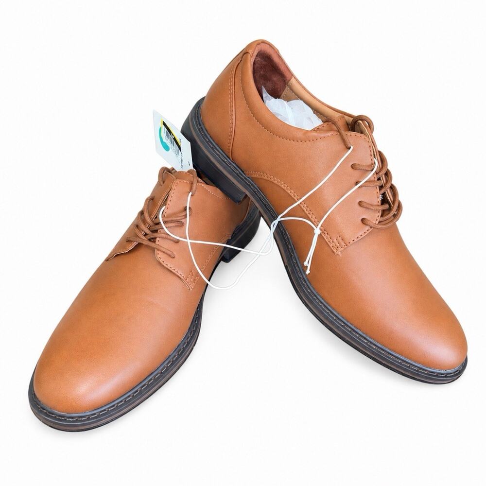Goodfellow & Co Men’s Size 8 Leo Oxford Brown Lace-Up Dress Shoes NWT